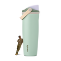 Insulated Straw Lid Water Bottle with Handle
