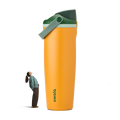 Insulated Straw Lid Water Bottle with Handle