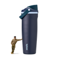 Insulated Straw Lid Water Bottle with Handle