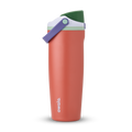 Insulated Straw Lid Water Bottle with Handle