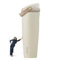 Insulated Straw Lid Water Bottle with Handle