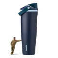 Insulated Straw Lid Water Bottle with Handle