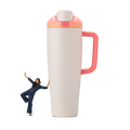 Insulated Straw Lid Tumbler
