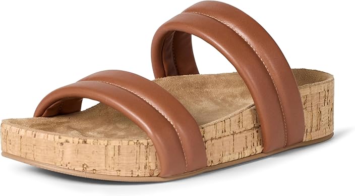 Women's Two Strap Slide Cork Sandals