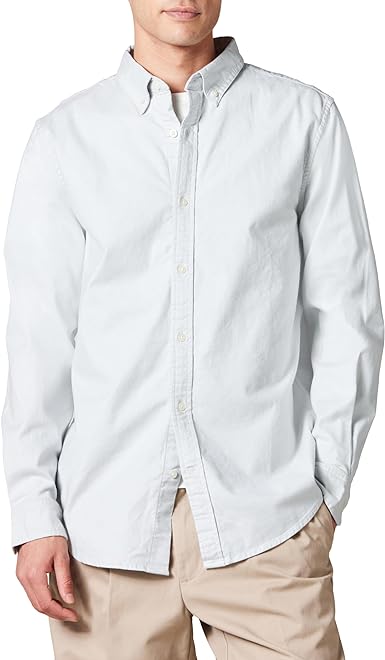 Men's Oxford Shirt, Slim-Fit Stretch, Long-Sleeve, Button Up