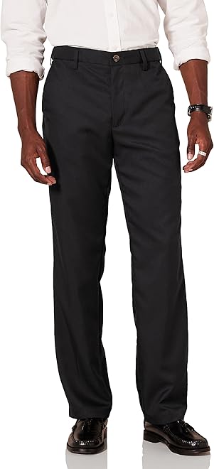 Men's Classic-Fit Expandable-Waist Flat-Front Dress Pant