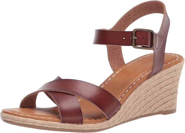 Women's Ankle Strap Espadrille Wedge Sandal