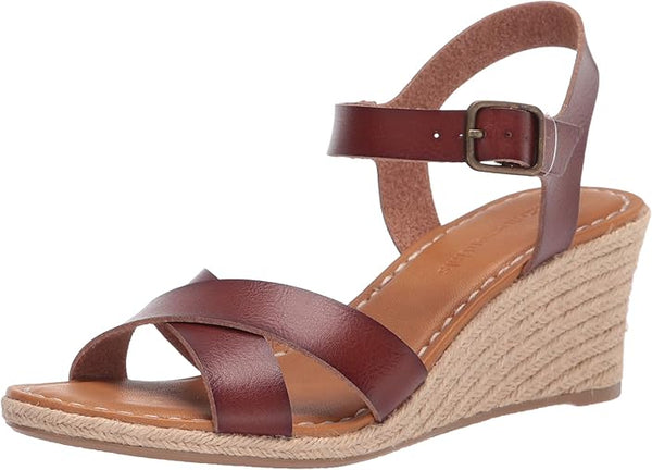 Women's Ankle Strap Espadrille Wedge Sandal