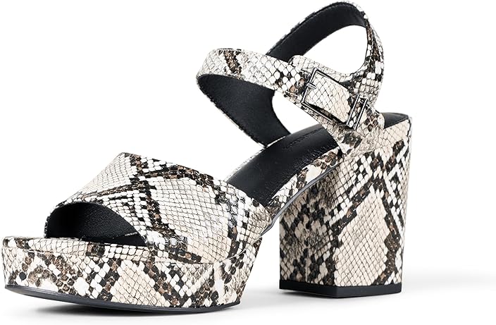 Women's Platform Ankle Strap Block Heel Sandal