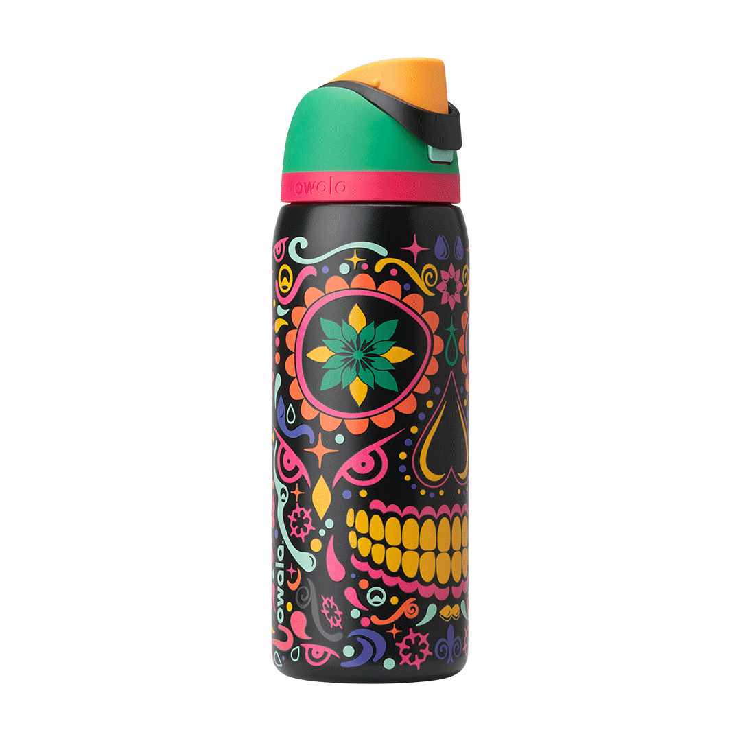 Sugar Skull Insulated Water Bottle